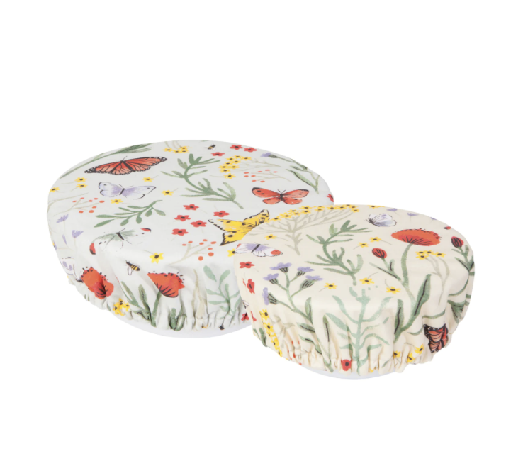 Bucolic butterfly Bowl Cover Duo