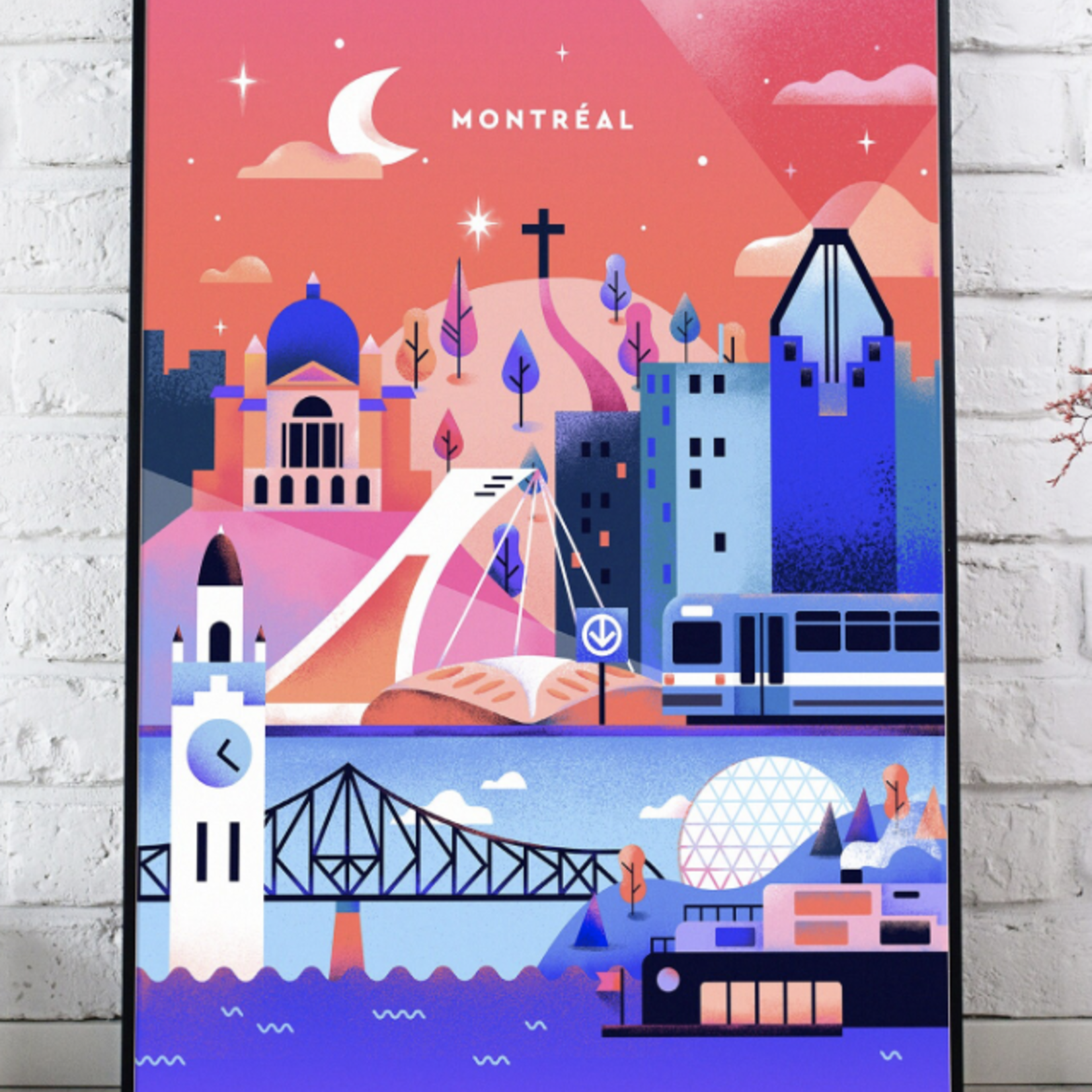 Print - Montreal in Pink