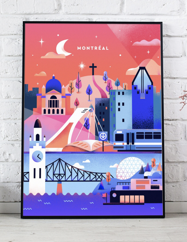 Print - Montreal in Pink