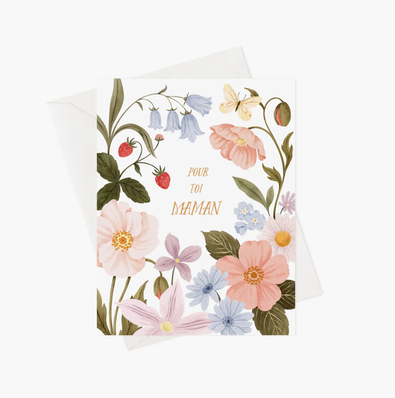 Greeting card -  Flowers for mum