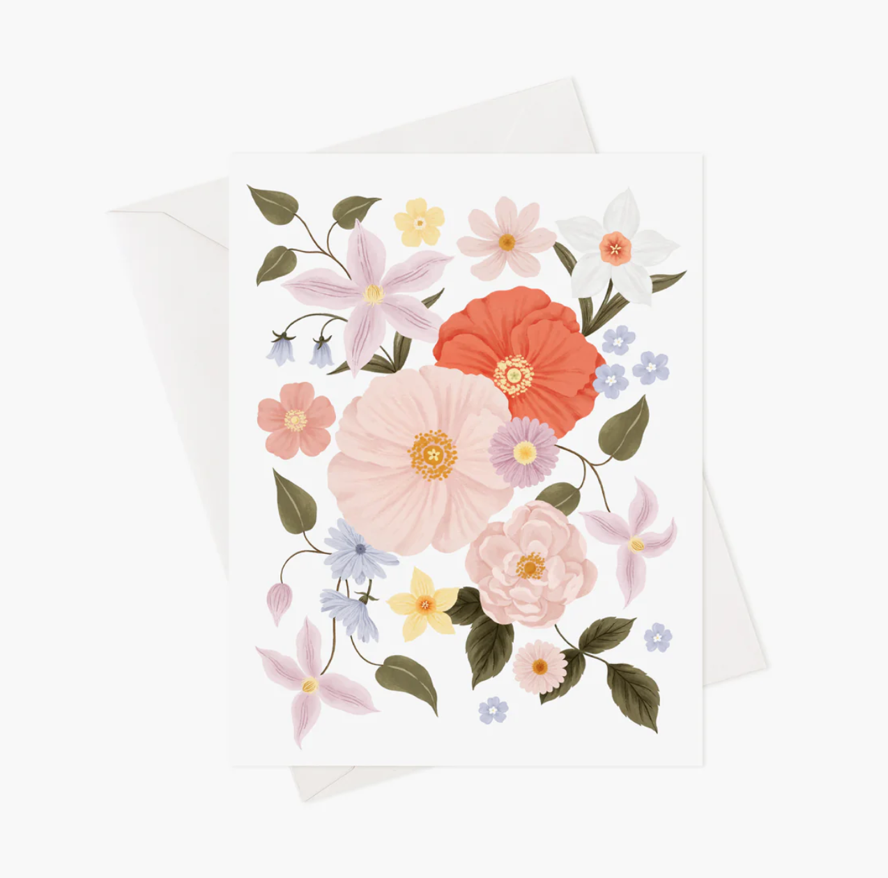 Carte de souhaits - Floral Pastel