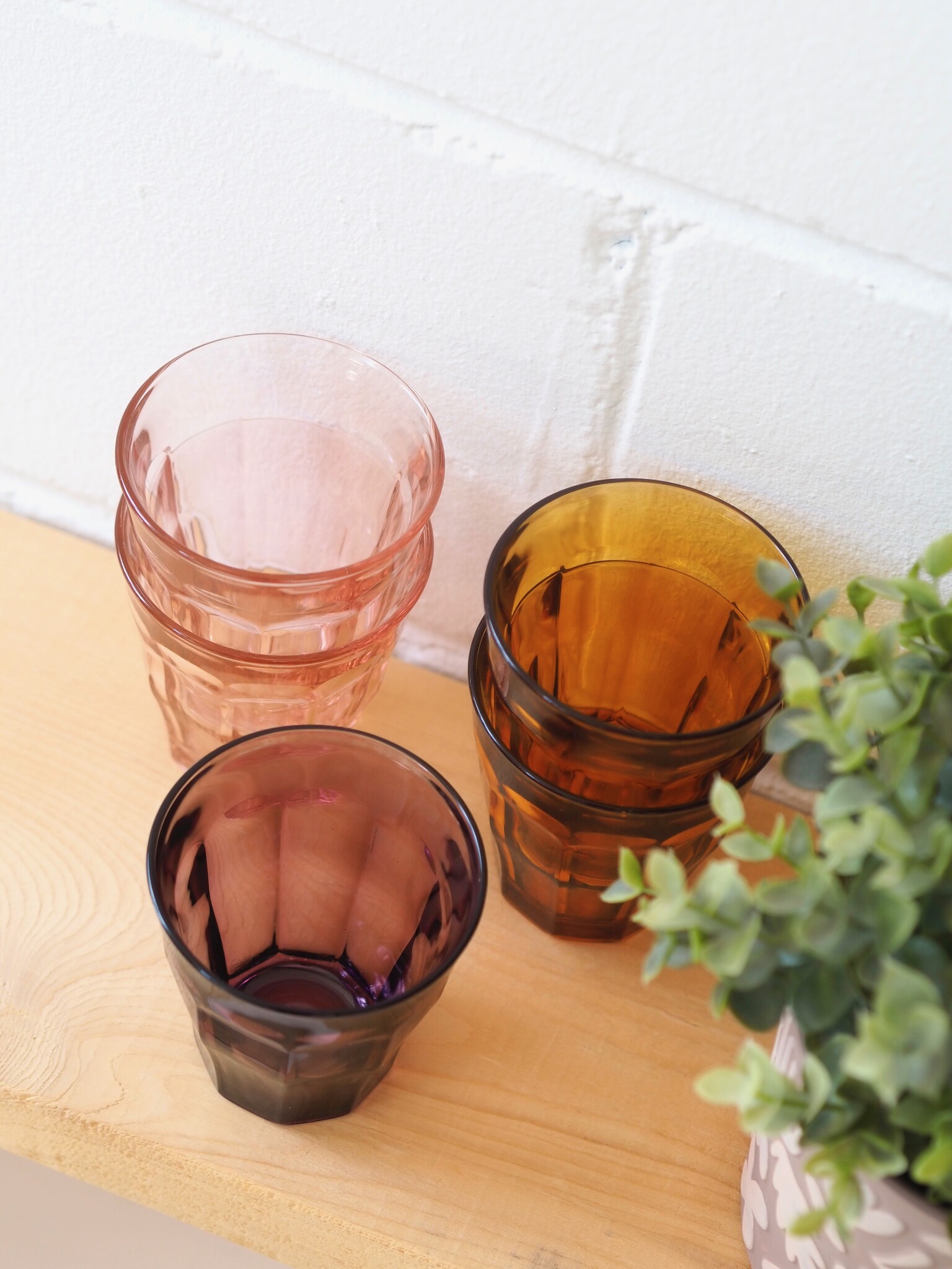 Picardie pink glass