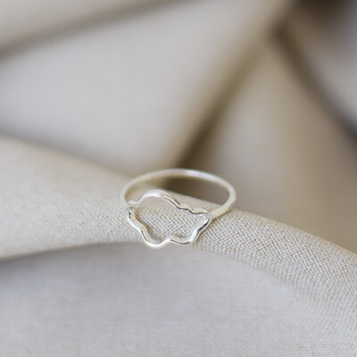 Silver cloud ring - 7