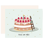 Card - Cake makes a wish