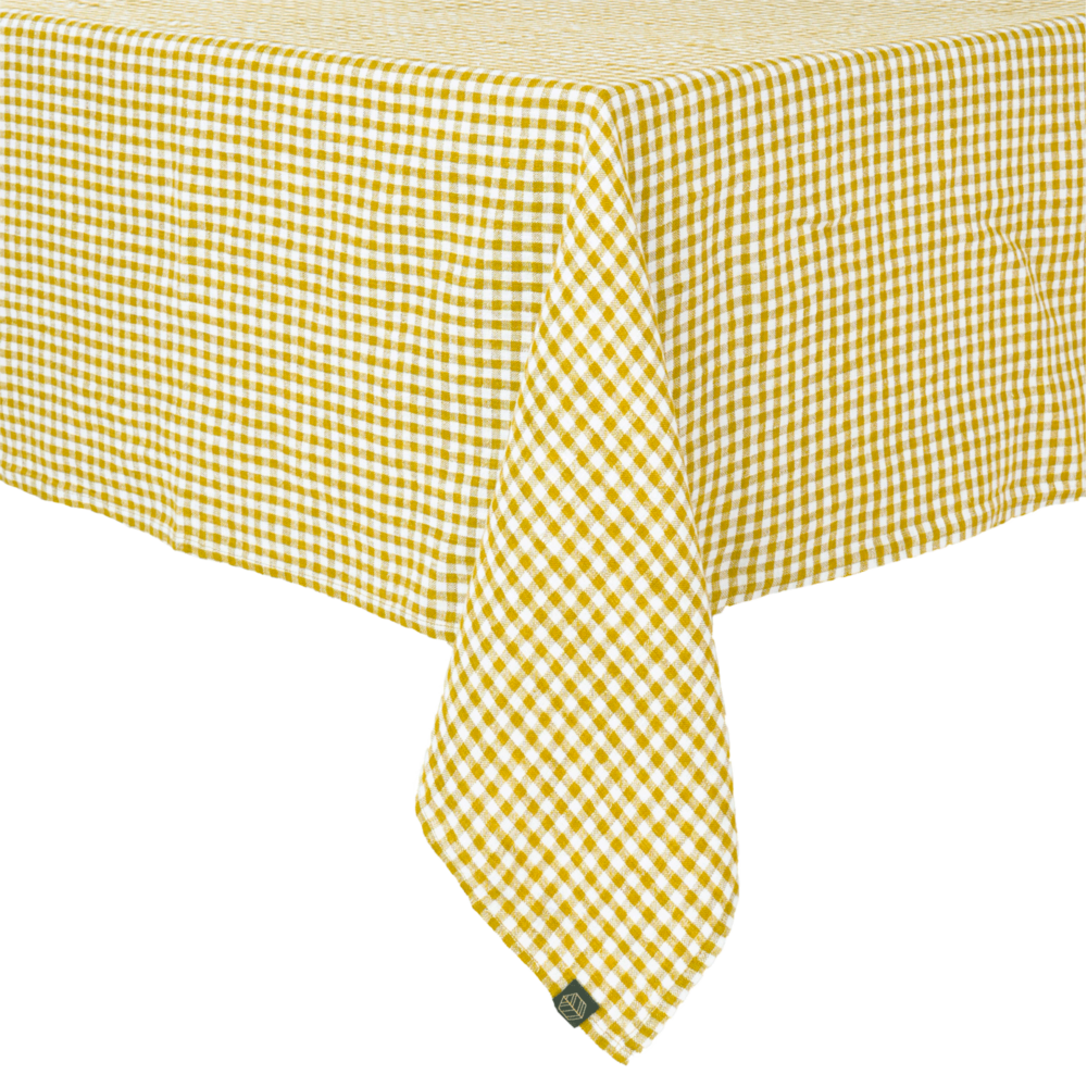 Gingham tablecloth