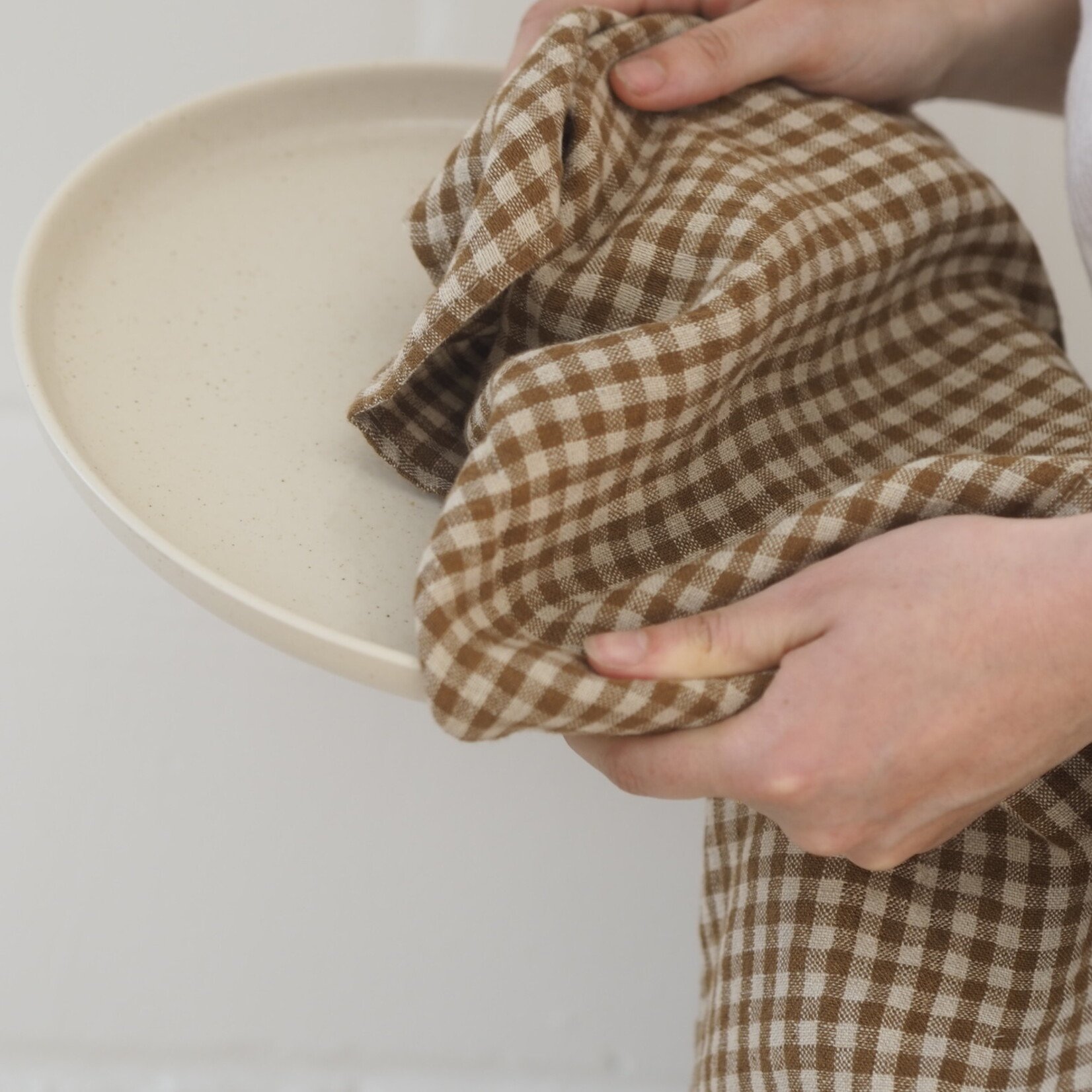 Small checkered dishcloth