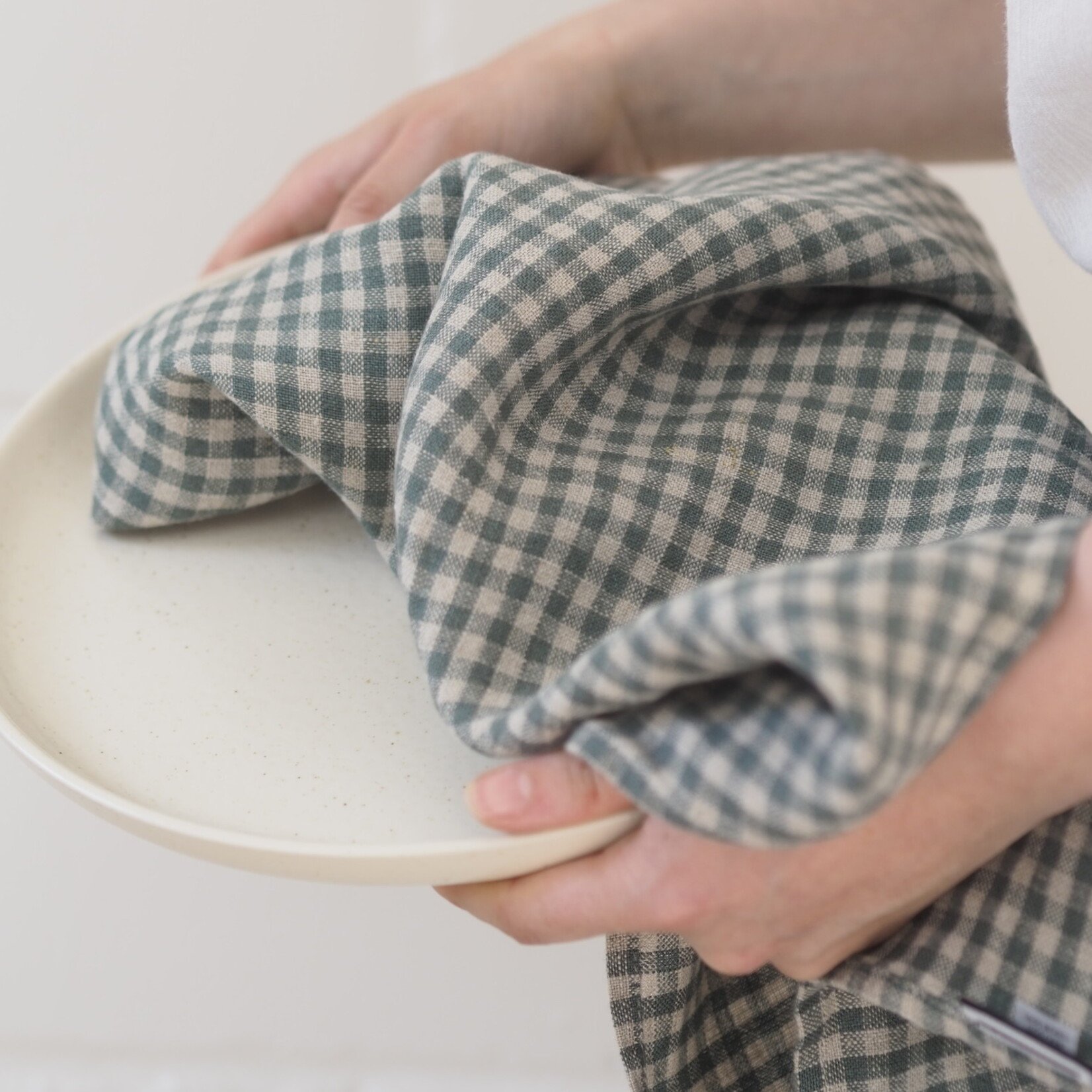 Small checkered dishcloth