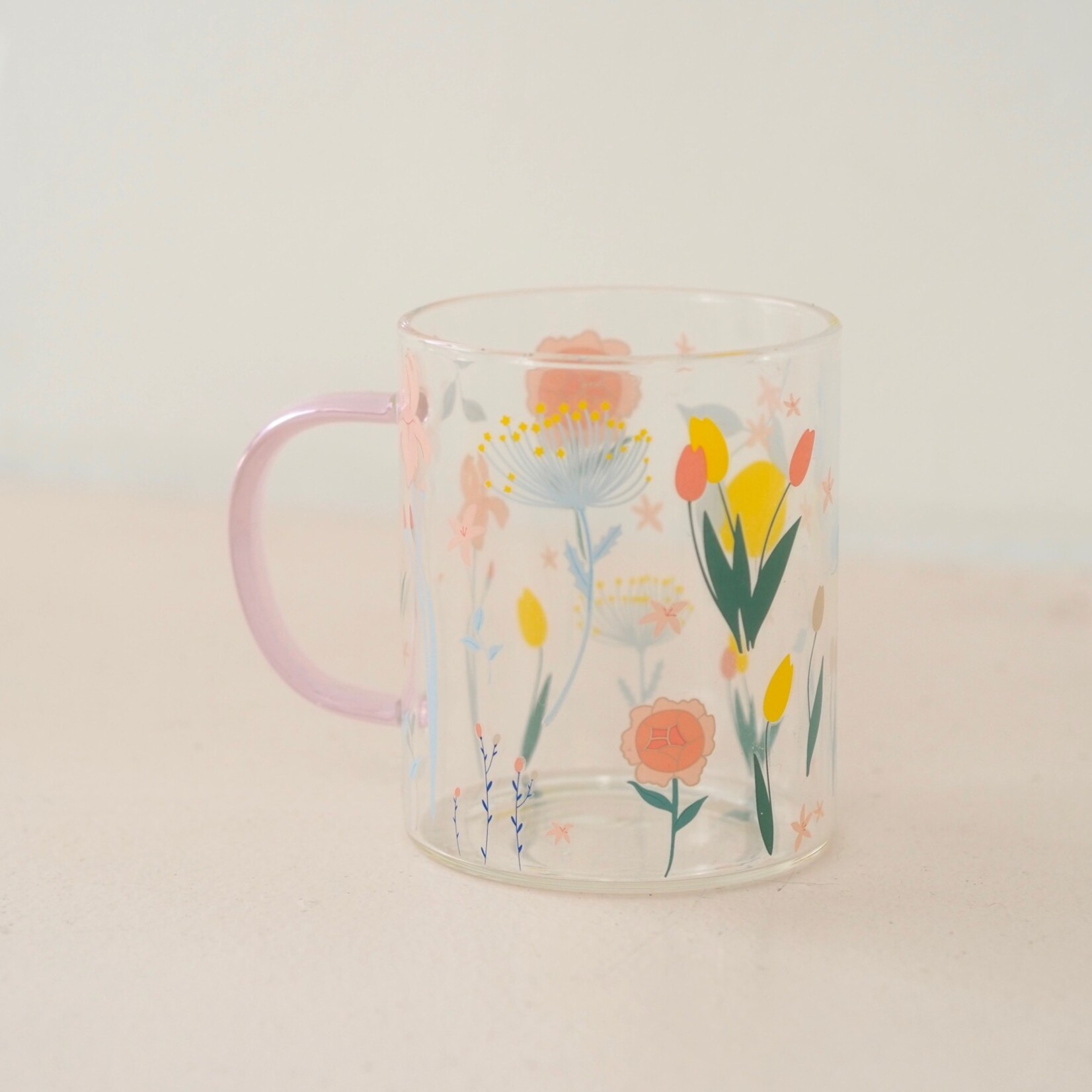 Glass mug - Aquatic plants