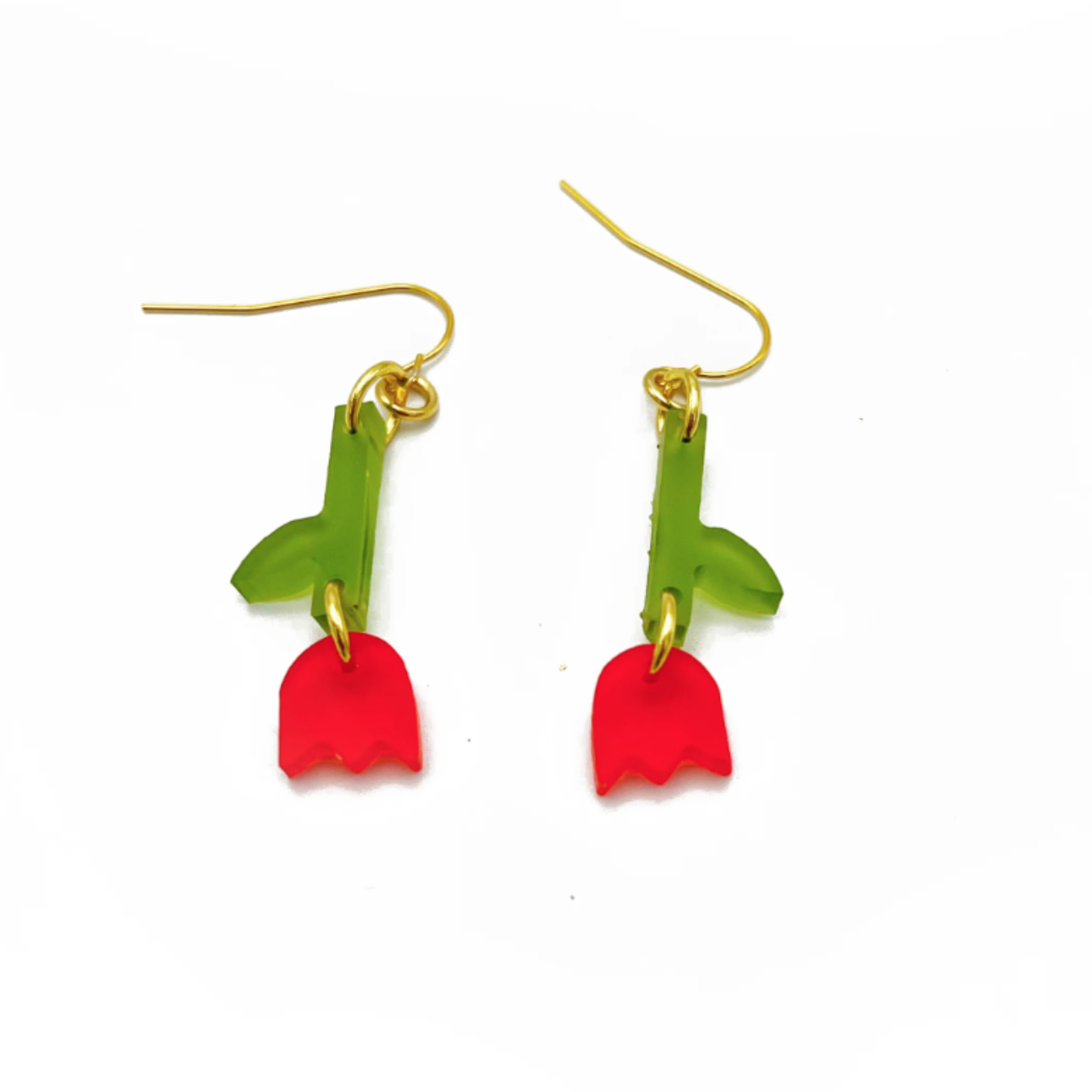 Boucles d'oreilles - Petite tulipe