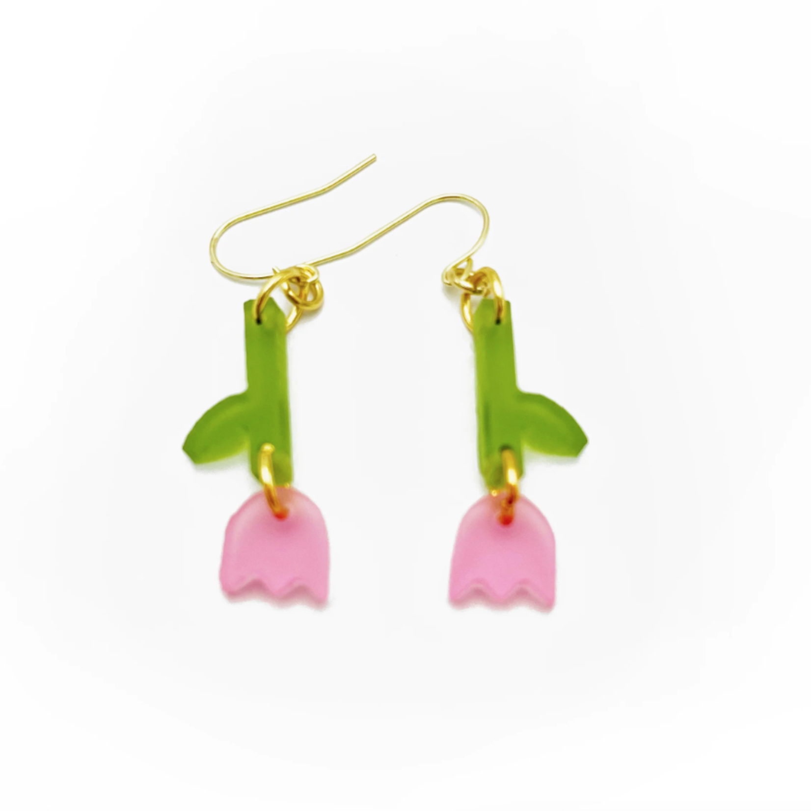 Boucles d'oreilles - Petite tulipe