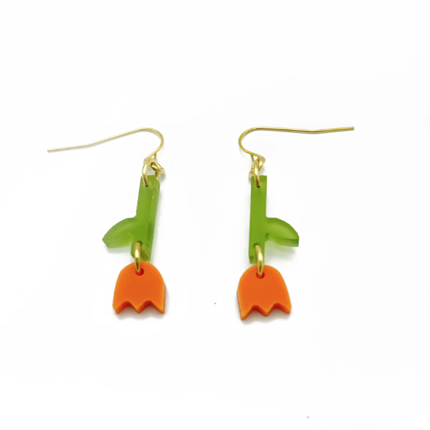 Boucles d'oreilles - Petite tulipe