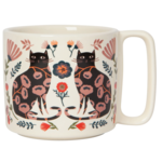 Mug Midi Chat et Fleurs