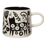 Mug Imprint Chat et Fleurs