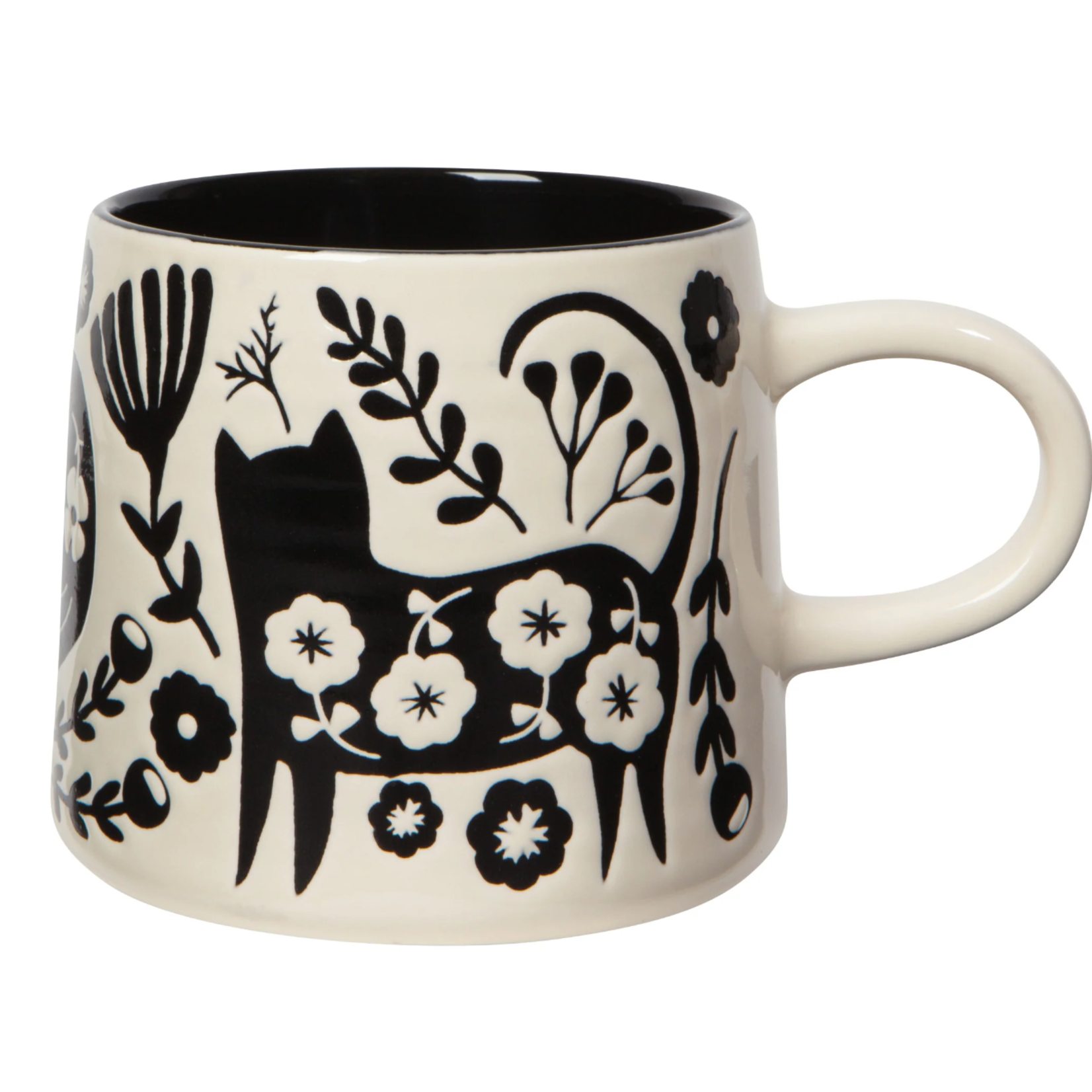 Mug Imprint Chat et Fleurs