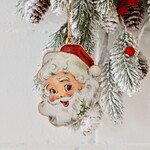 Santa retro ornament