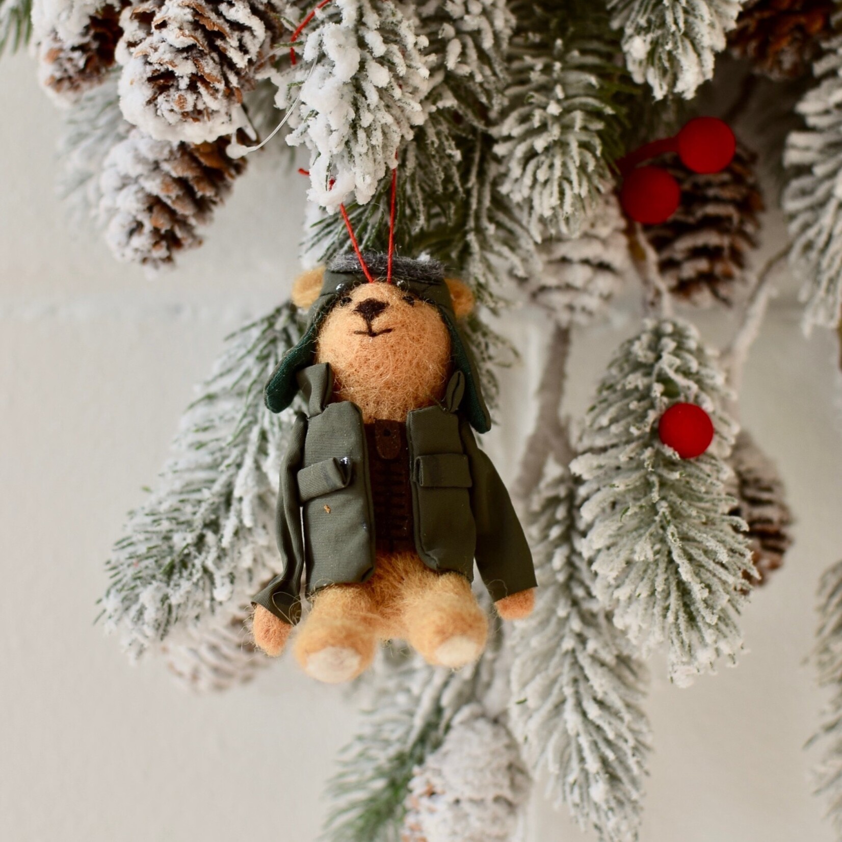 Teddy bear ornament