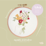 Boîte broderie D.I.Y. - Fleurs sauvages (couleurs vibrantes)