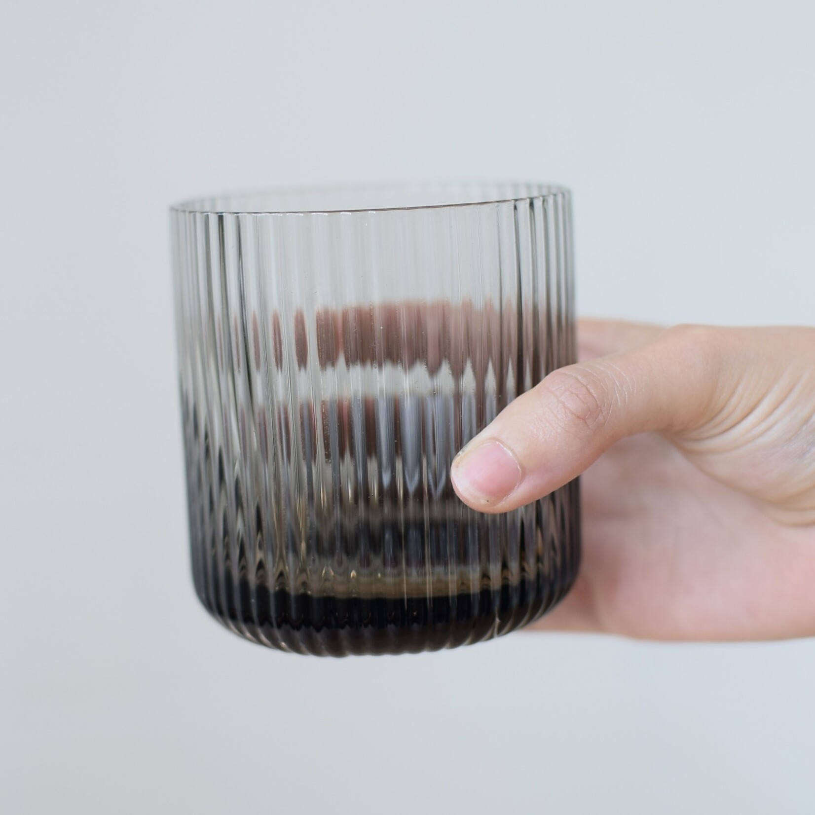 Petit verre strié