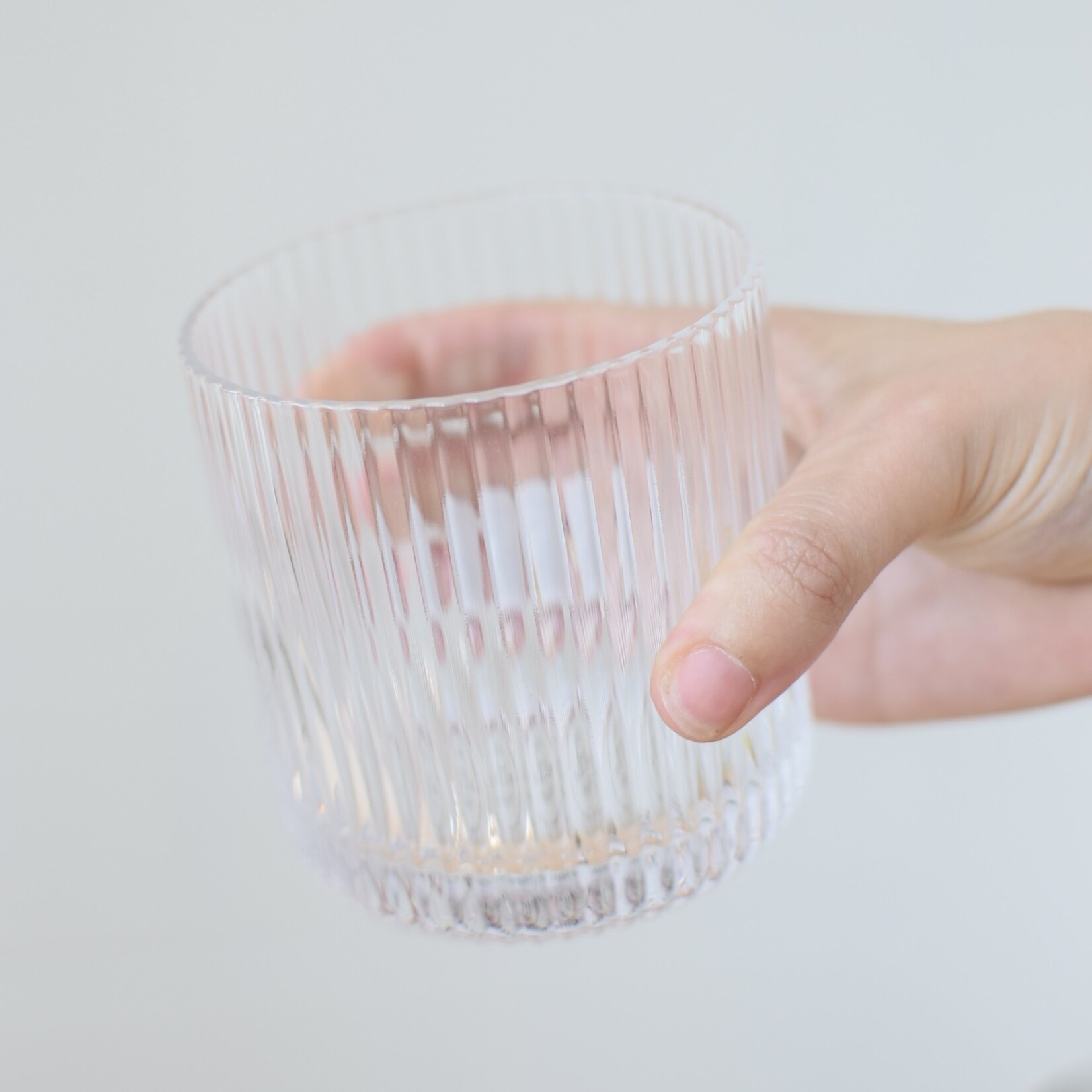 Petit verre strié