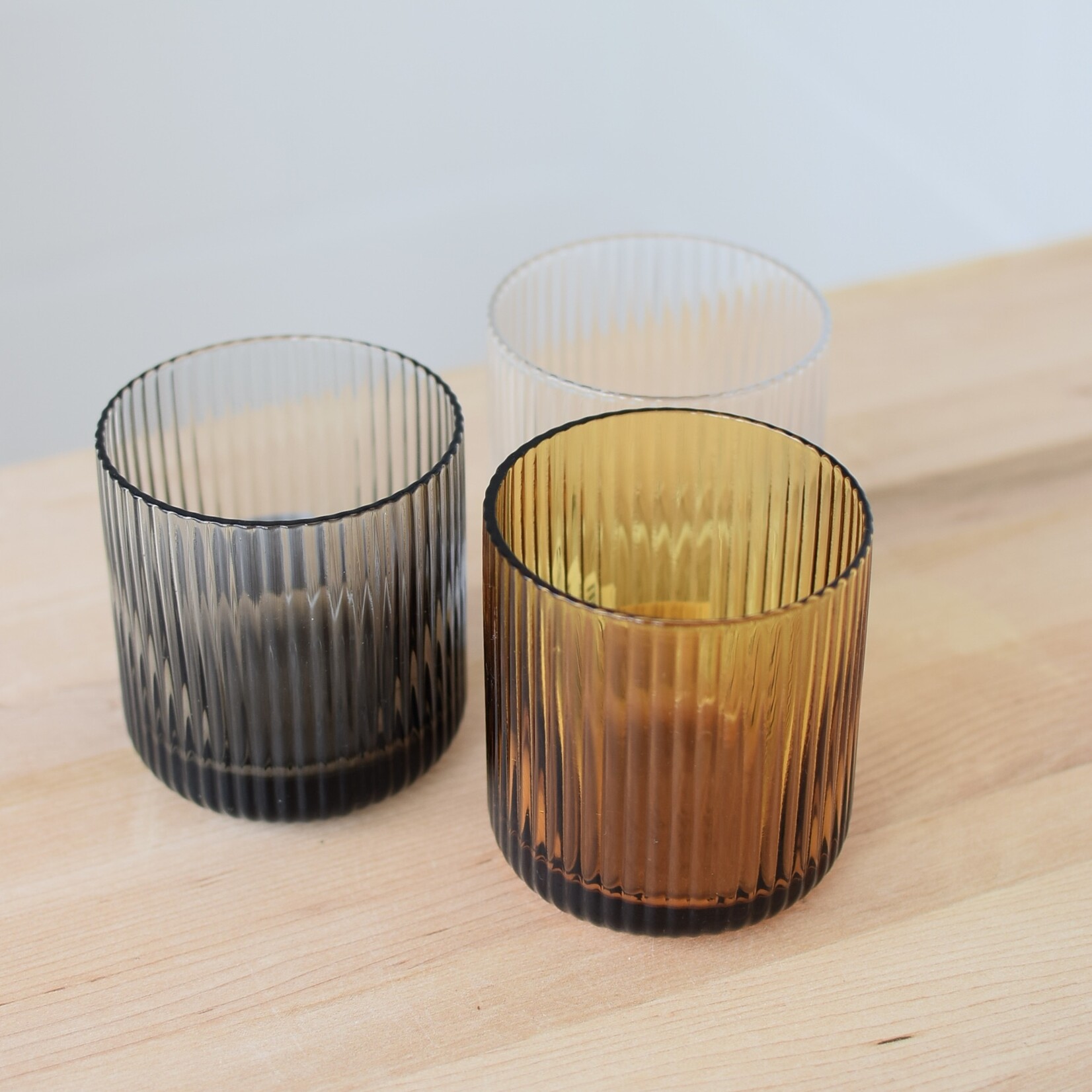 Petit verre strié