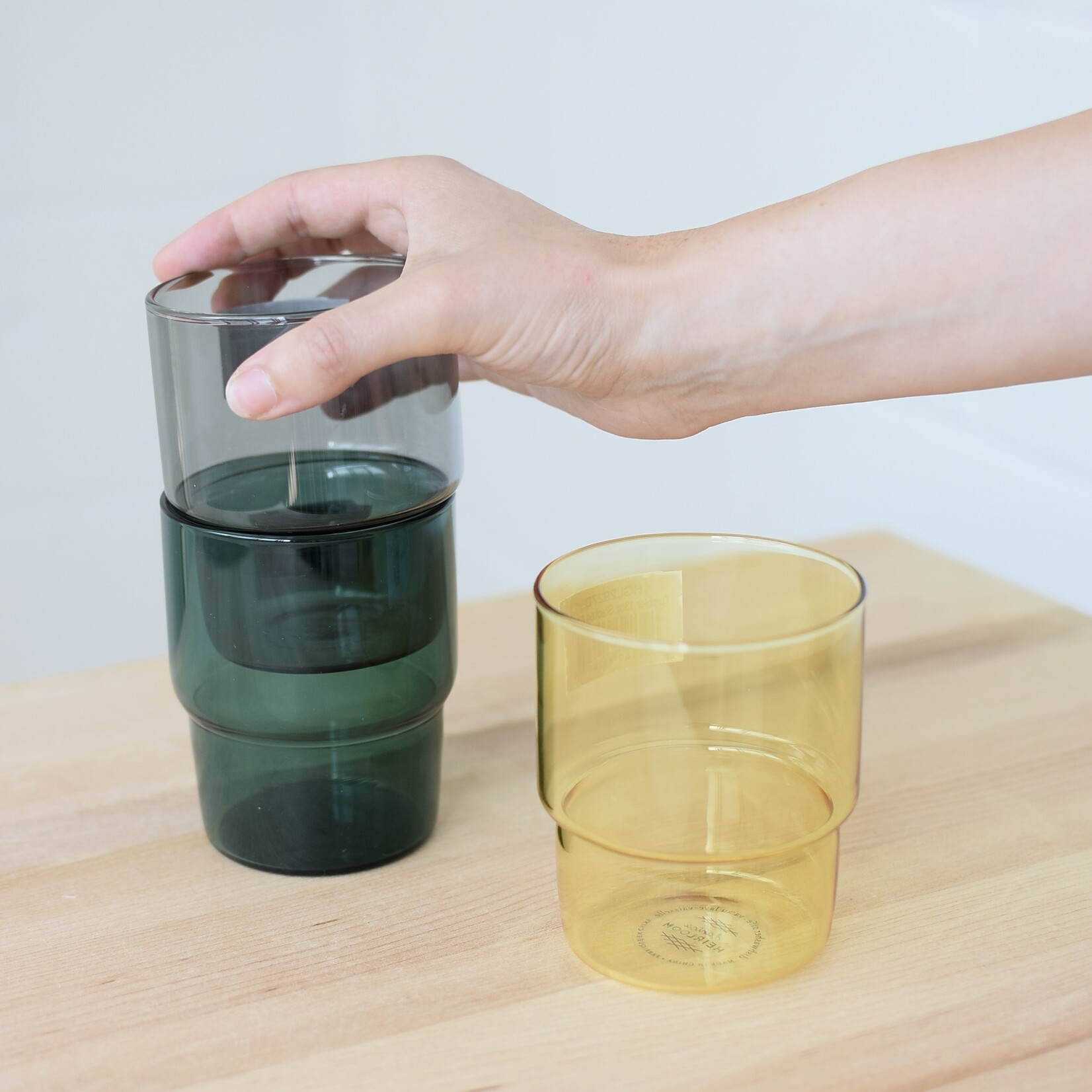 Stackable water glass