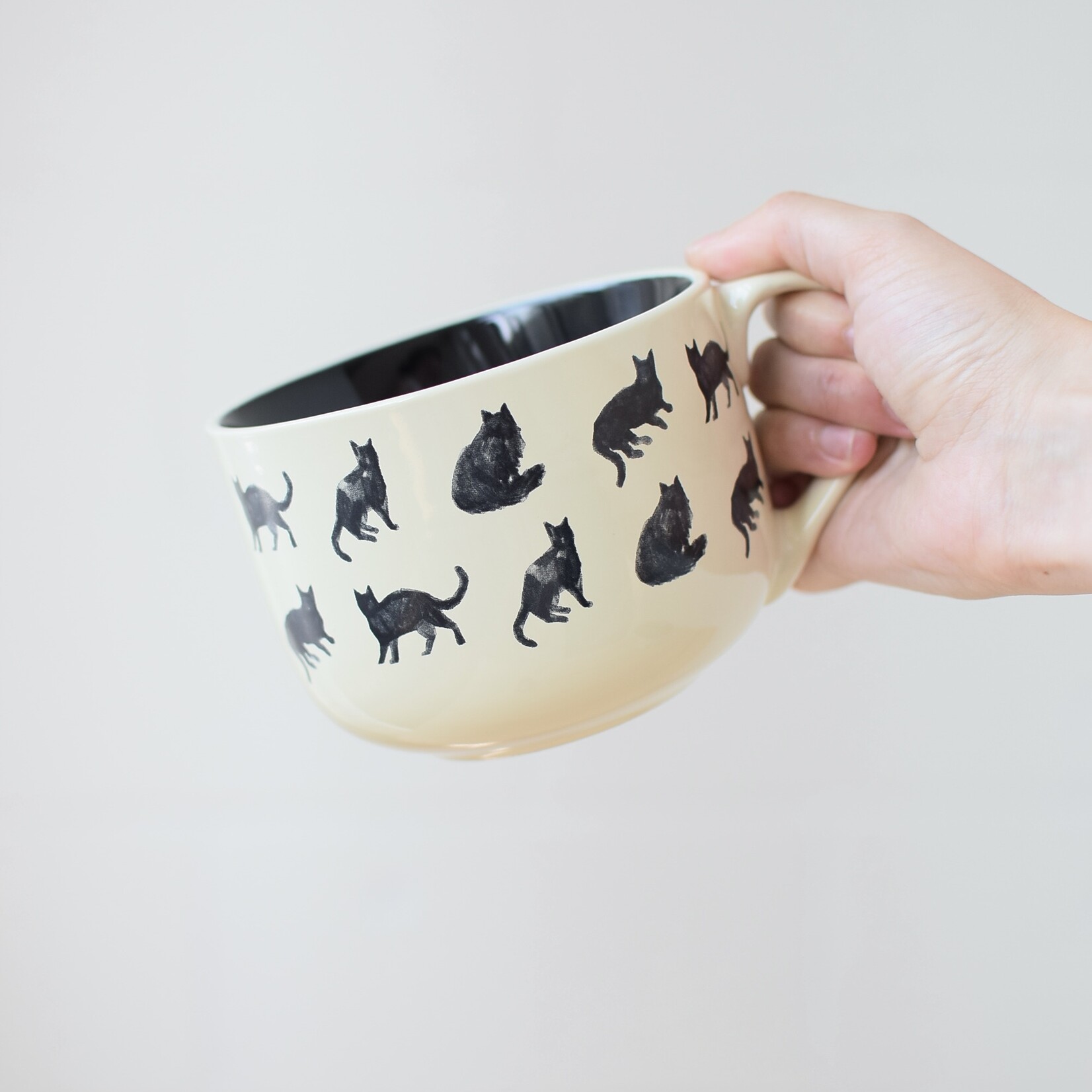 Cat latte mug