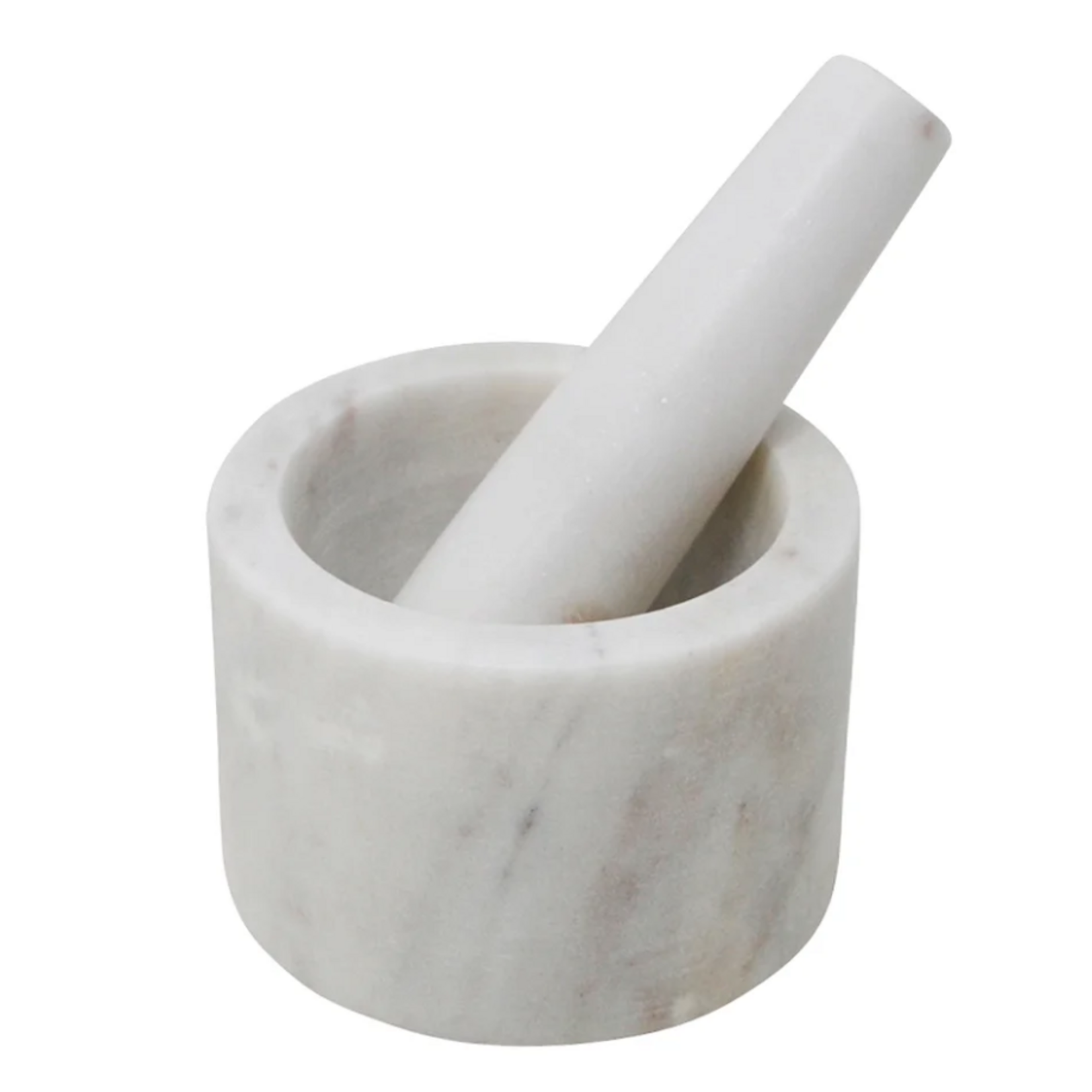 Mortar and pestle - White marble