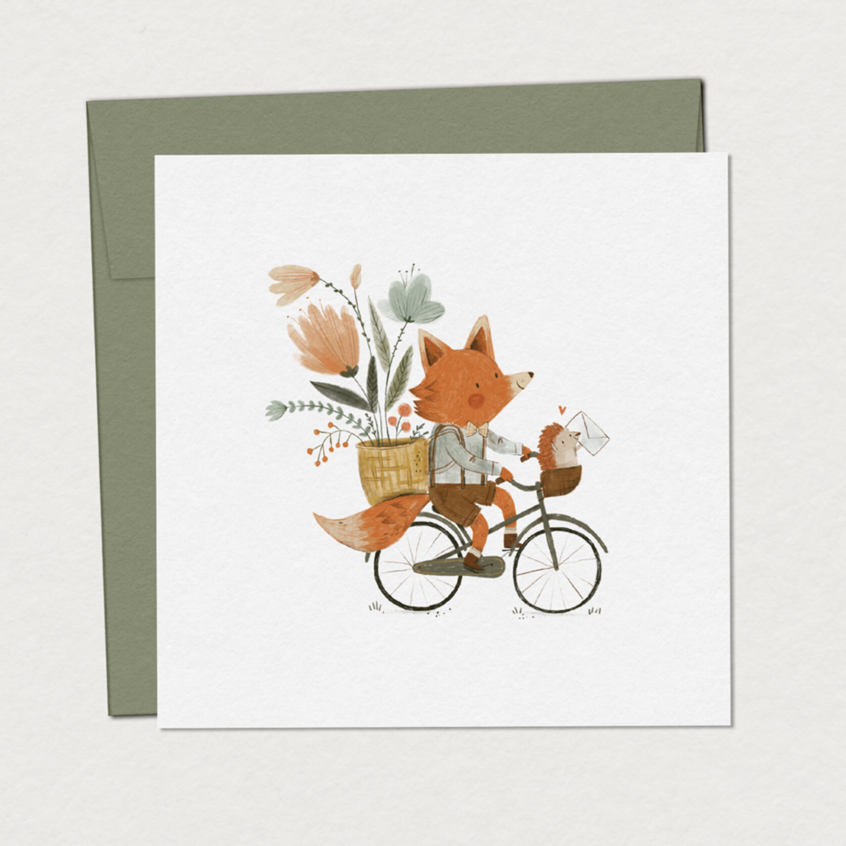 Carte de souhaits - Tournée postale