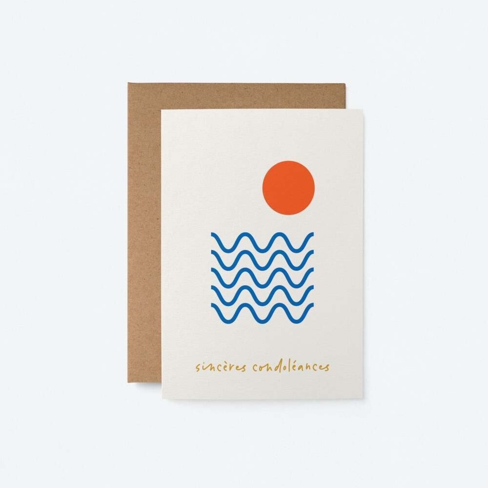Greeting card - Sincères Condoléances