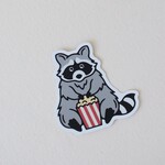 Sticker Raccoon popcorn