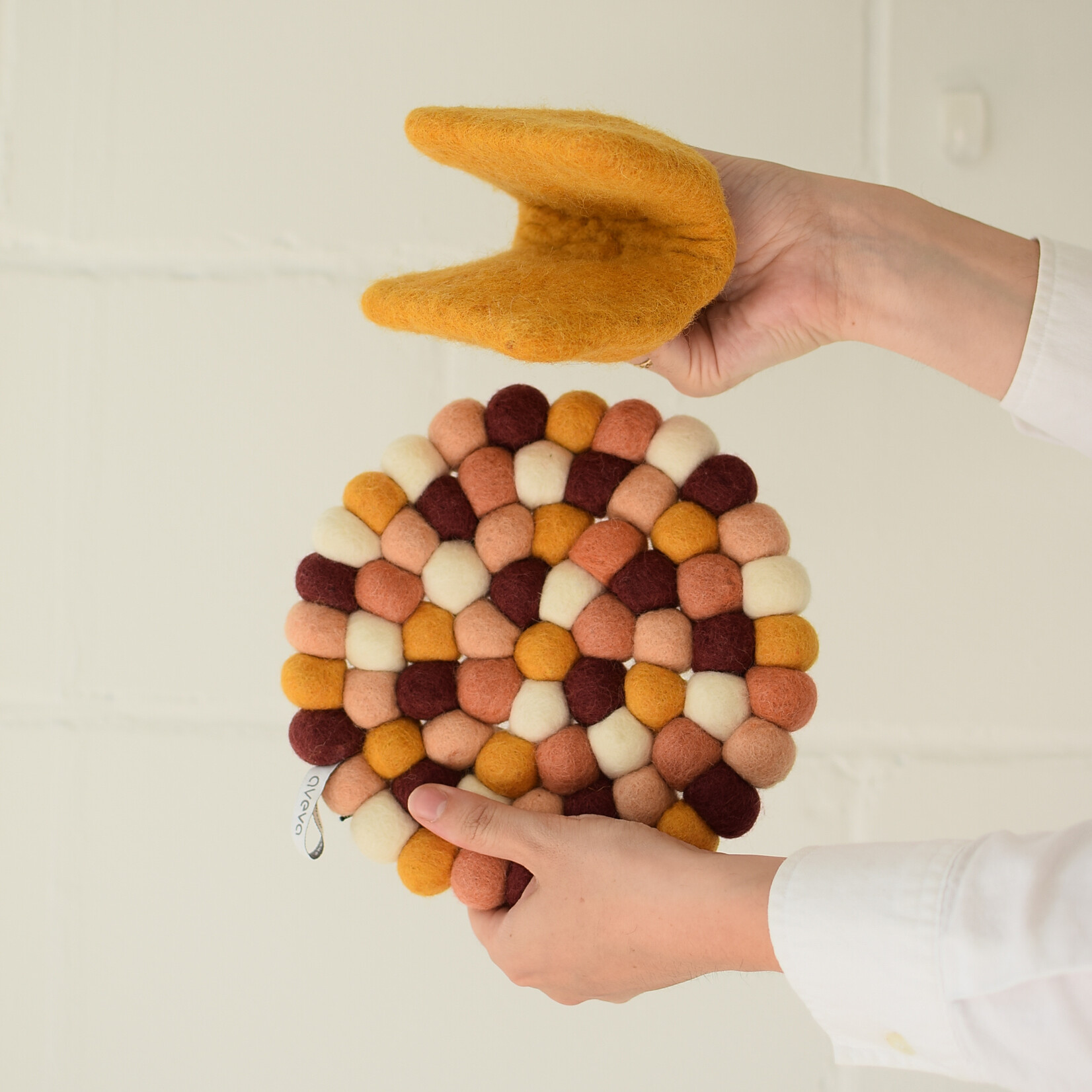 Wool potholder