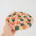 Dessous de plat pompons Vert