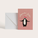 Card -  Pingouin Joyeuses Fêtes