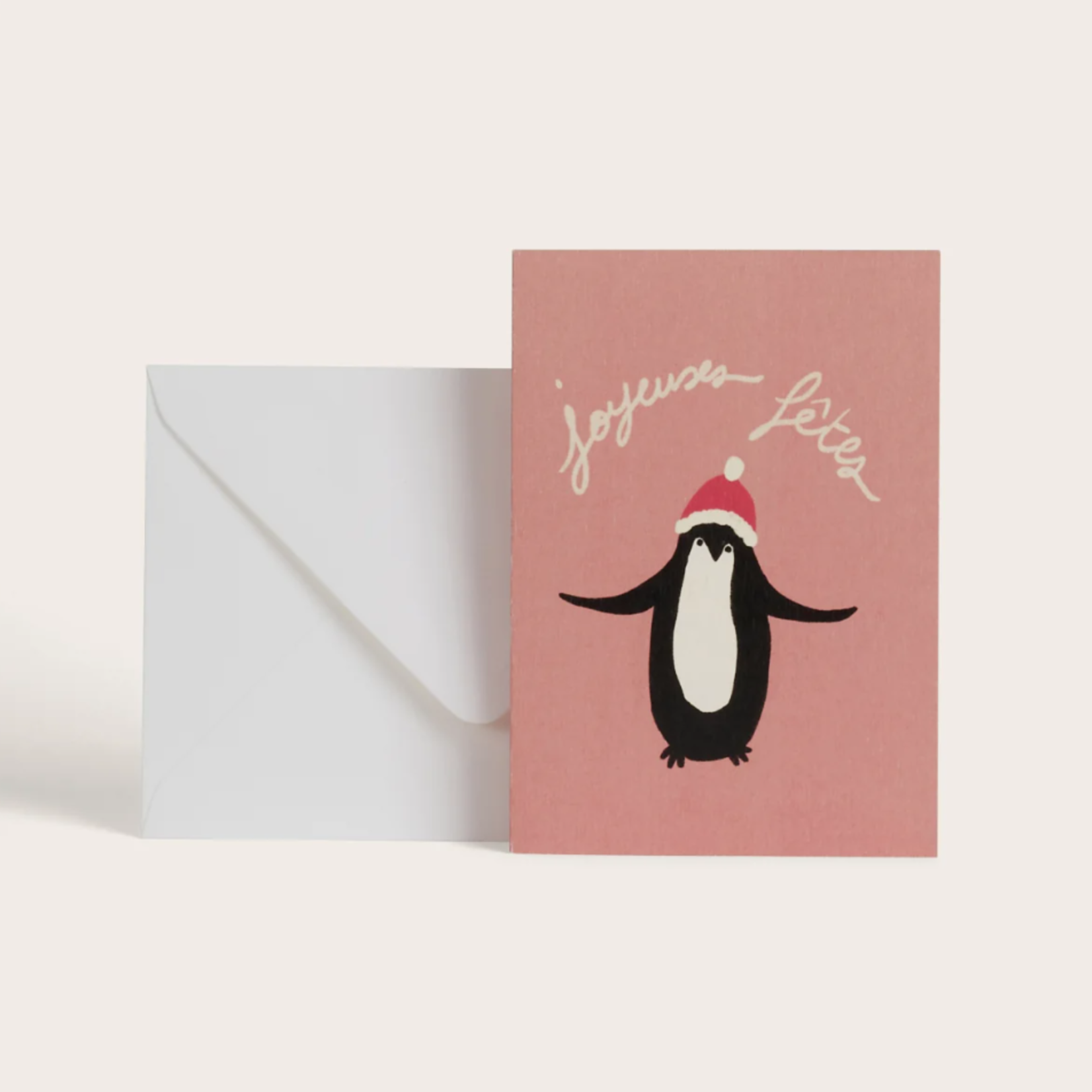 Greeting card -  Pingouin Joyeuses Fêtes