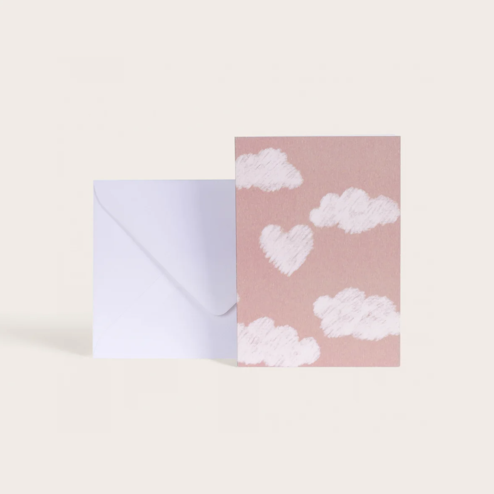 Greeting card - Dans Les Nuages (coeur)