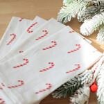 Serviettes de table (4) - Cannes sucre
