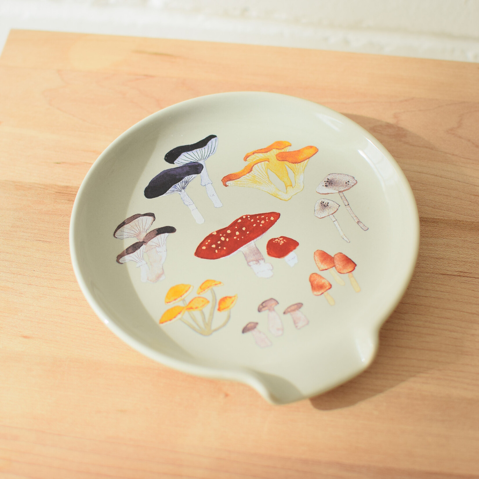 Field Mushrooms spoon rest