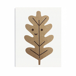 Mini carte - Feuille Dorée