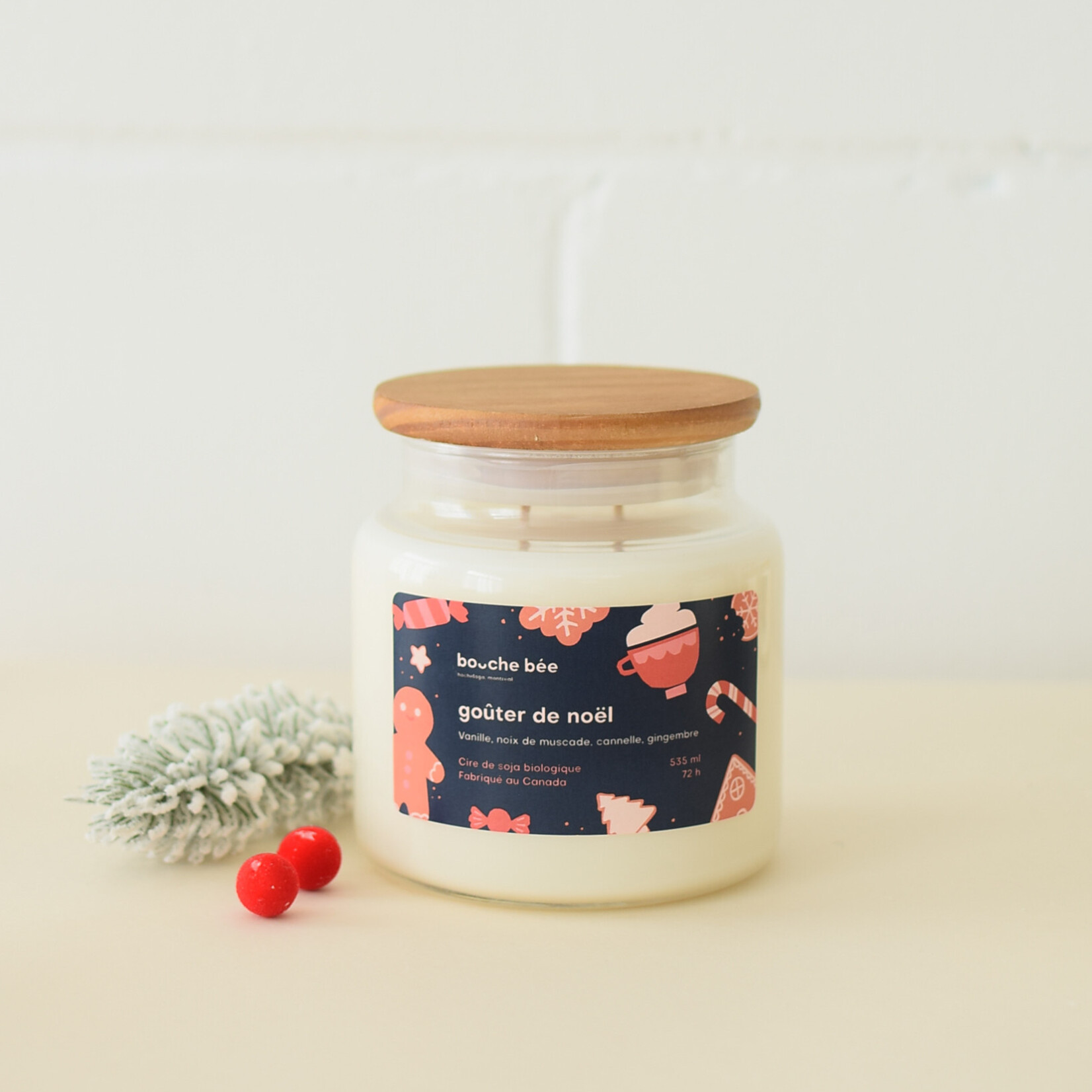 Christmas snack candle