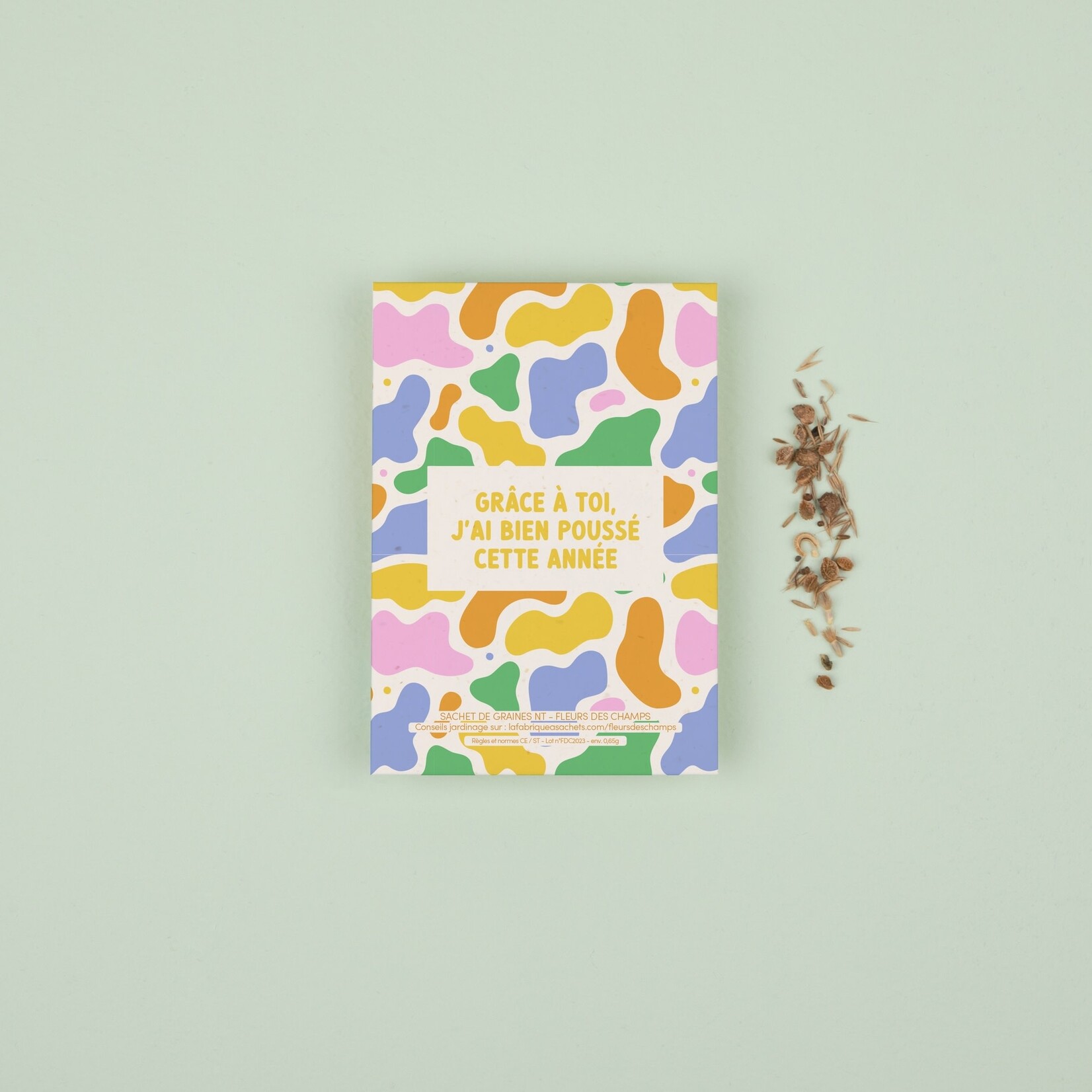 Sachet à semer -  J'ai bien poussé (Fleurs des champs)