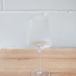 Striated Wine Glass