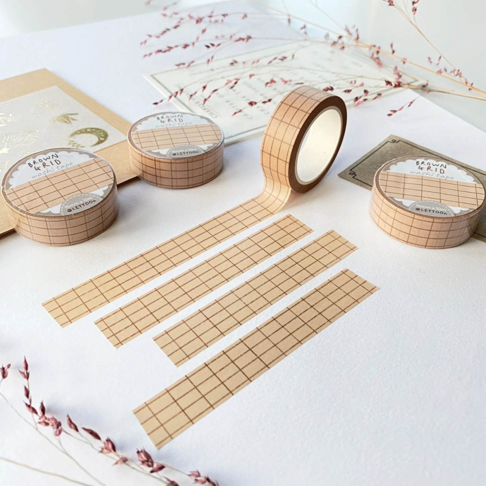 Ruban Washi carreaux