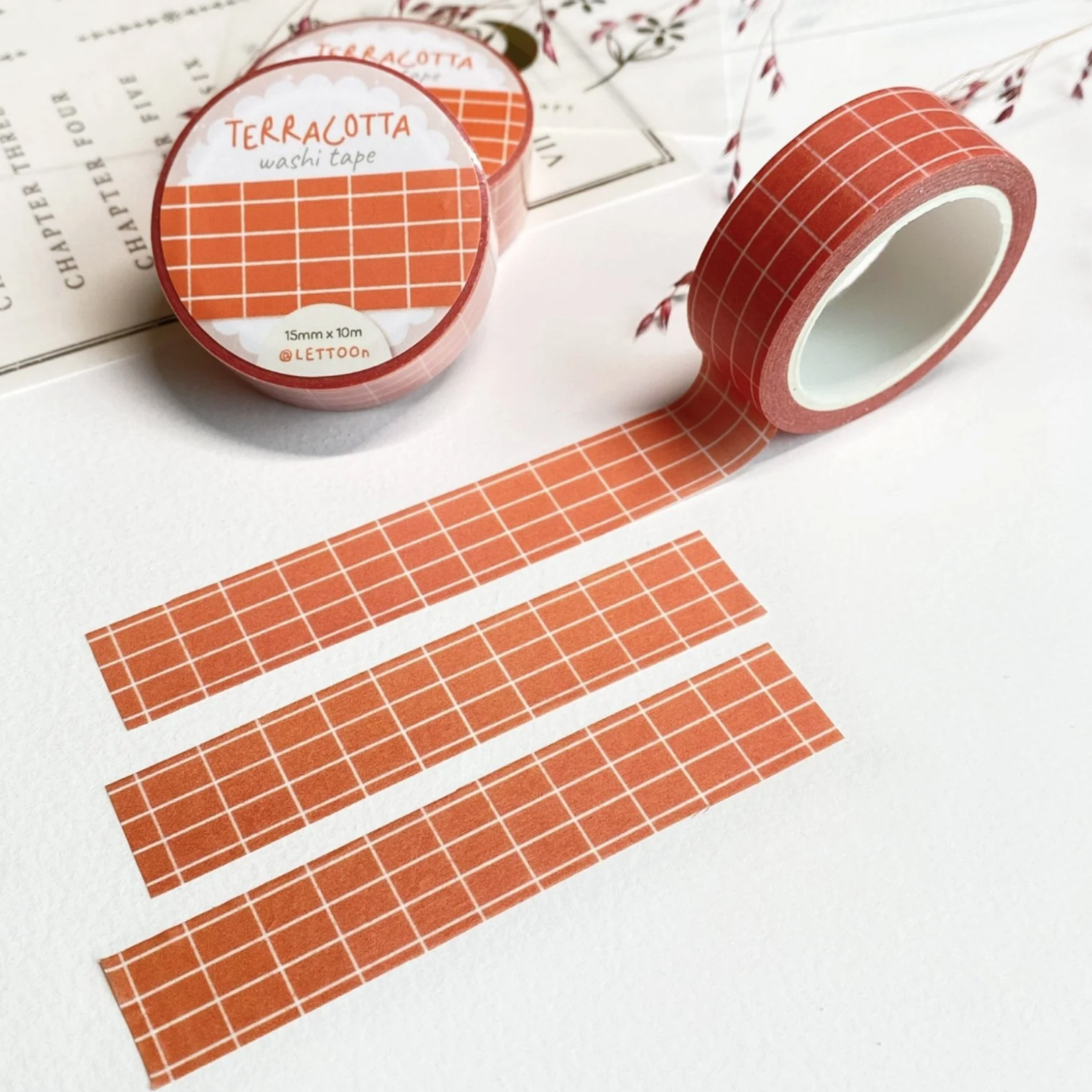 Ruban Washi carreaux