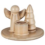Angel and fir candlestick