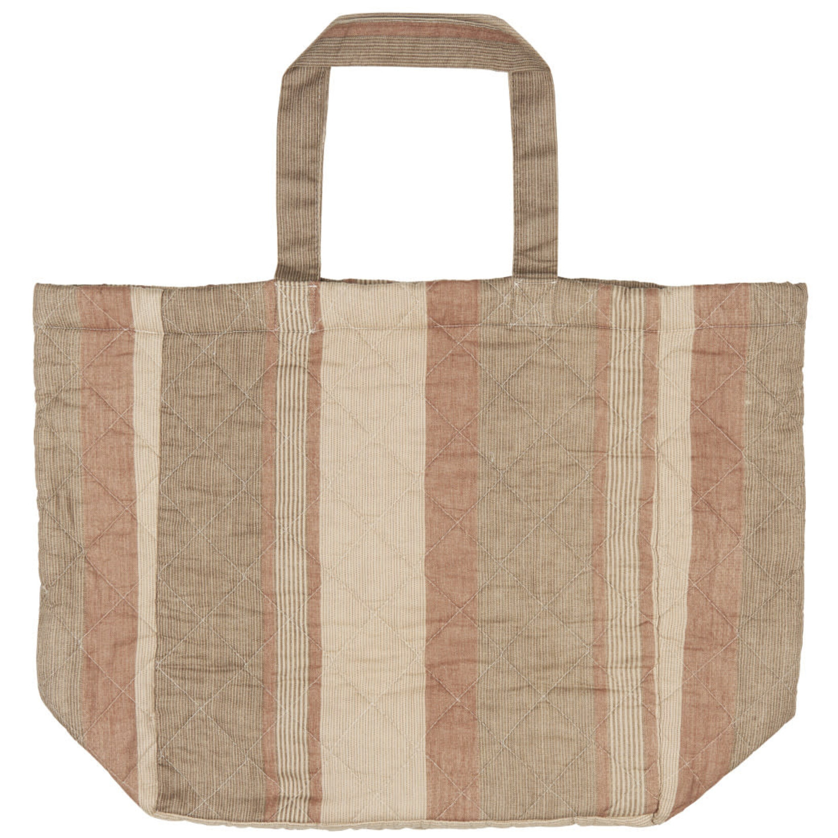 Sac rayé Beige Rose