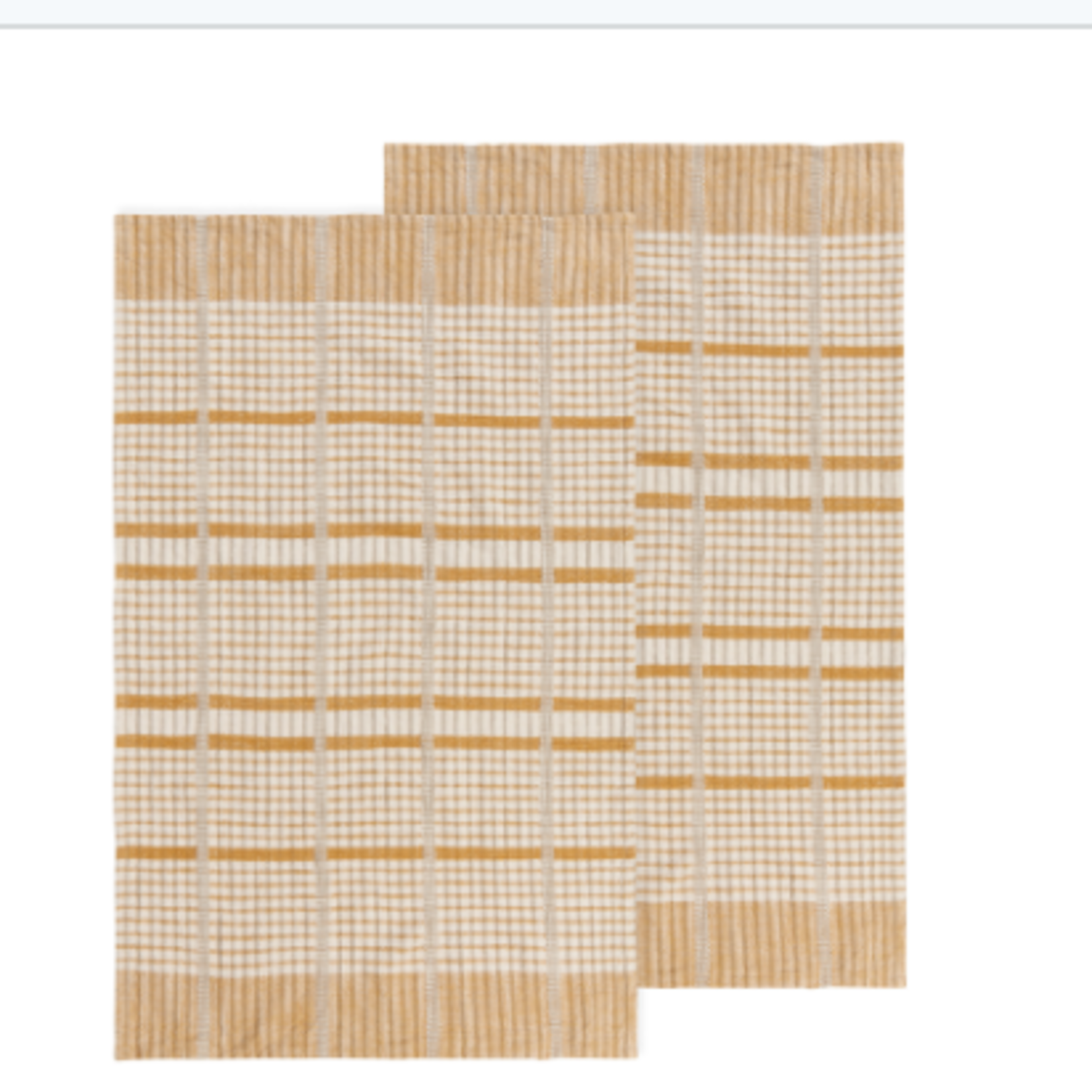 Finley Check Saffron linen duo