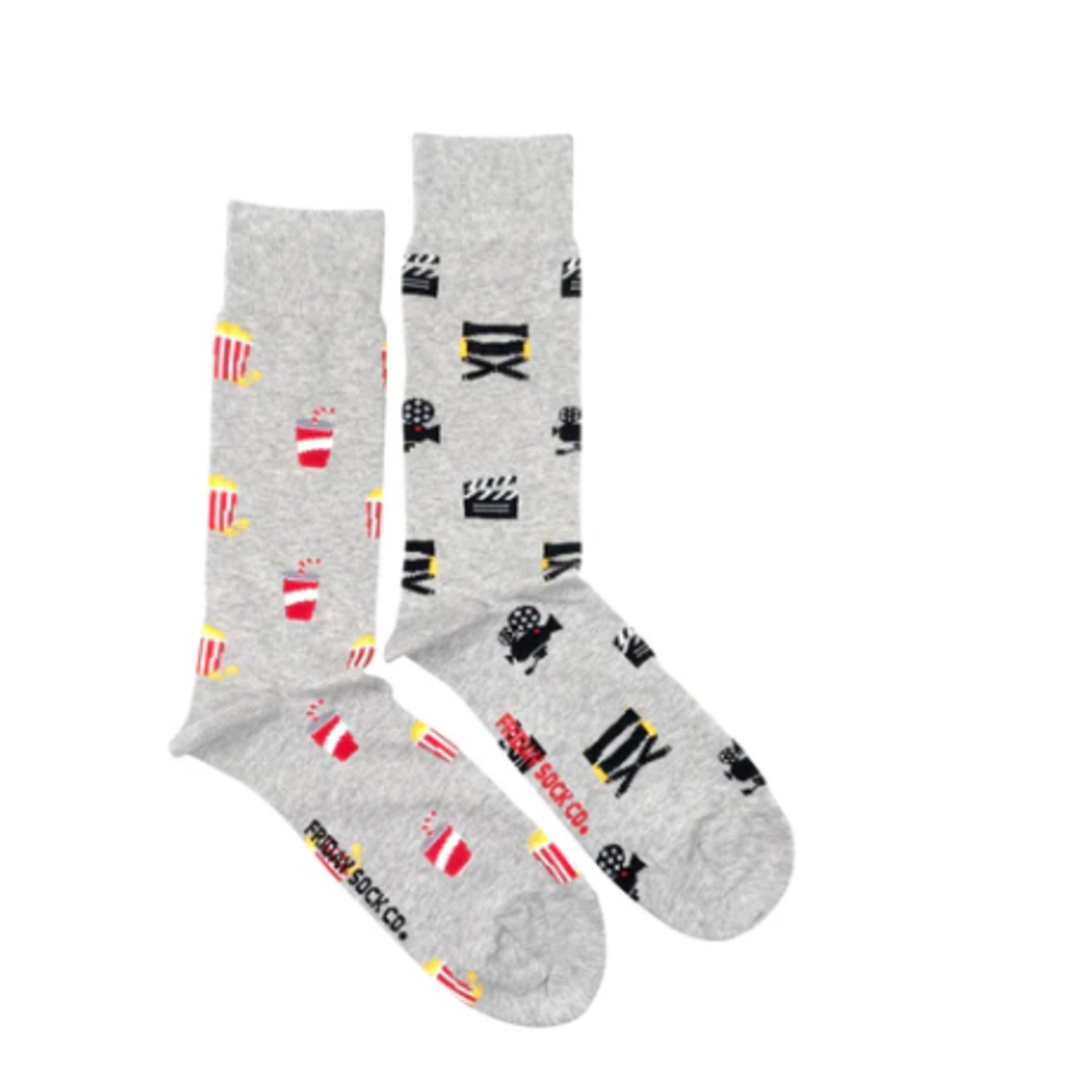 Men's socks 7-12 Camera and popcorn