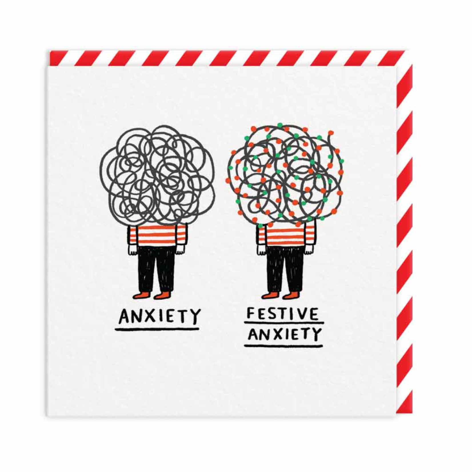 Carte de souhaits - Noël festive anxiété