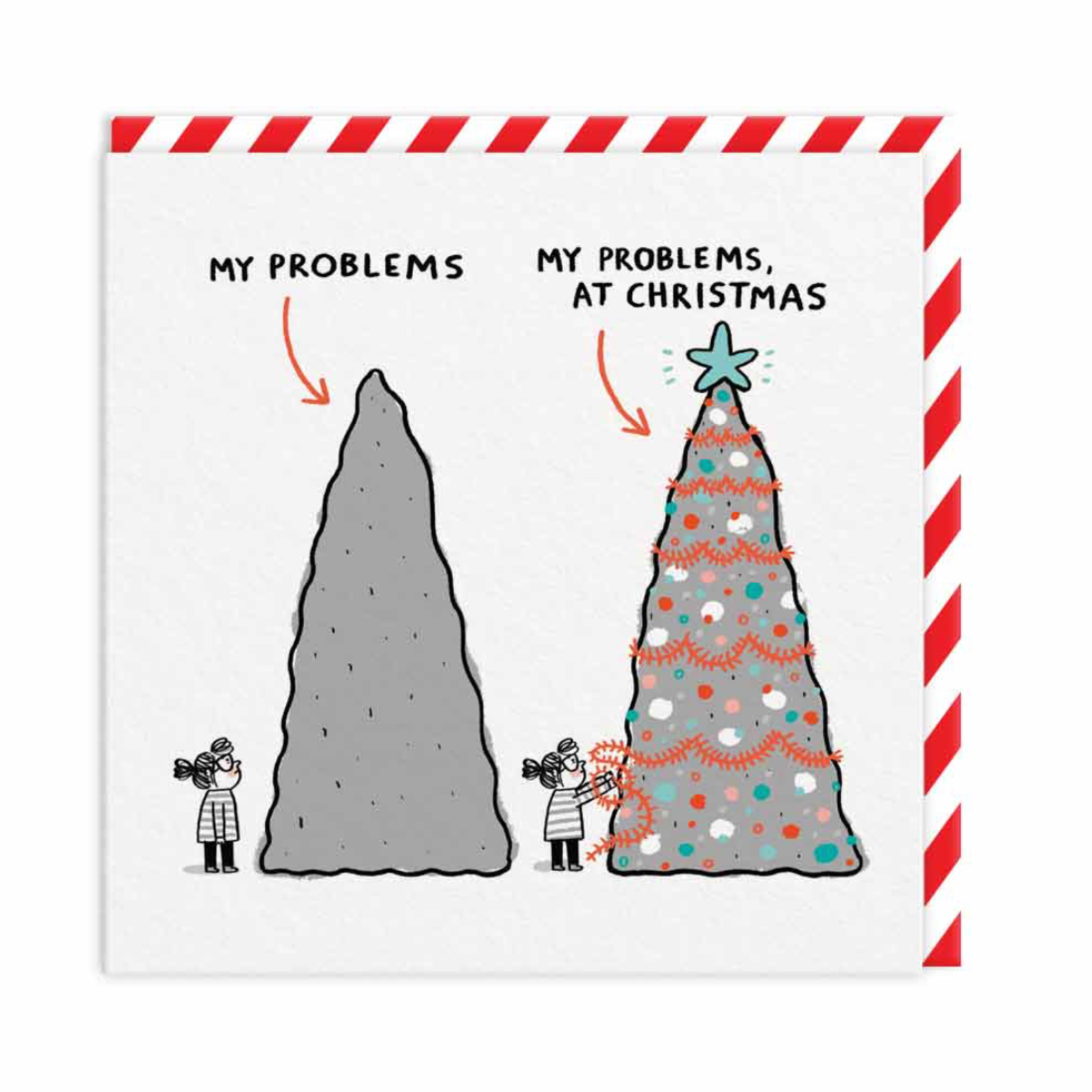 Carte de souhaits - Mes problèmes à Noël