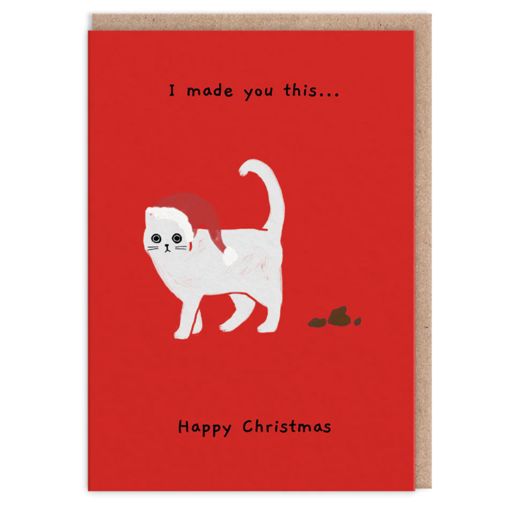 Carte de souhaits - Je t'ai fait cette carte de Noël